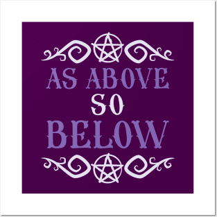 As Above So Below Hermetic Hermeticism Design Posters and Art